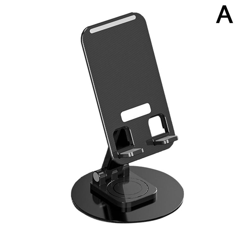 Rotating Metal Disc Phone Holder Portable Lazy Person Live Streaming Desktop Phone Stand Gift Logo
